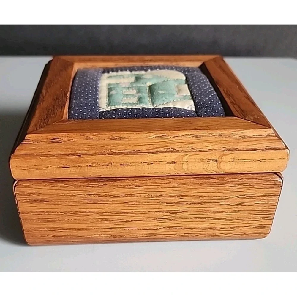Tennessee Wood Crafters Solid Wood  Decorative Quilted Box Memory MADE IN USA